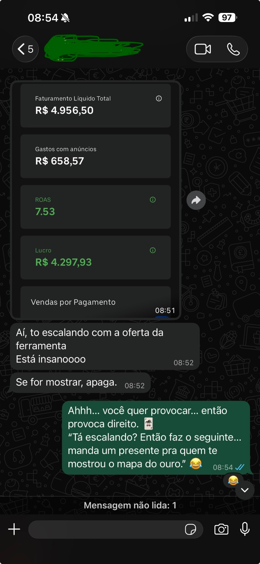 Print de oferta validada gerando vendas